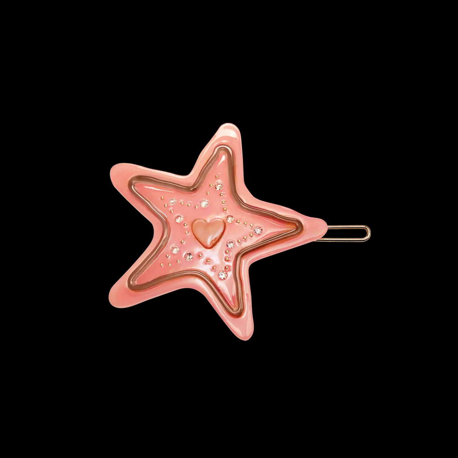 Maanesten Big Star Hårspænde Flamingo Pink