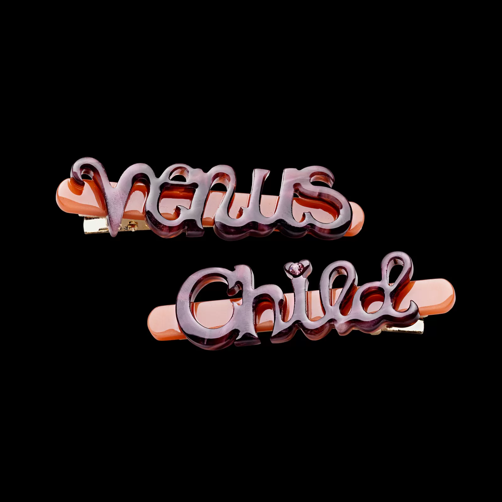 Maanesten Leda Hårspændes Plum