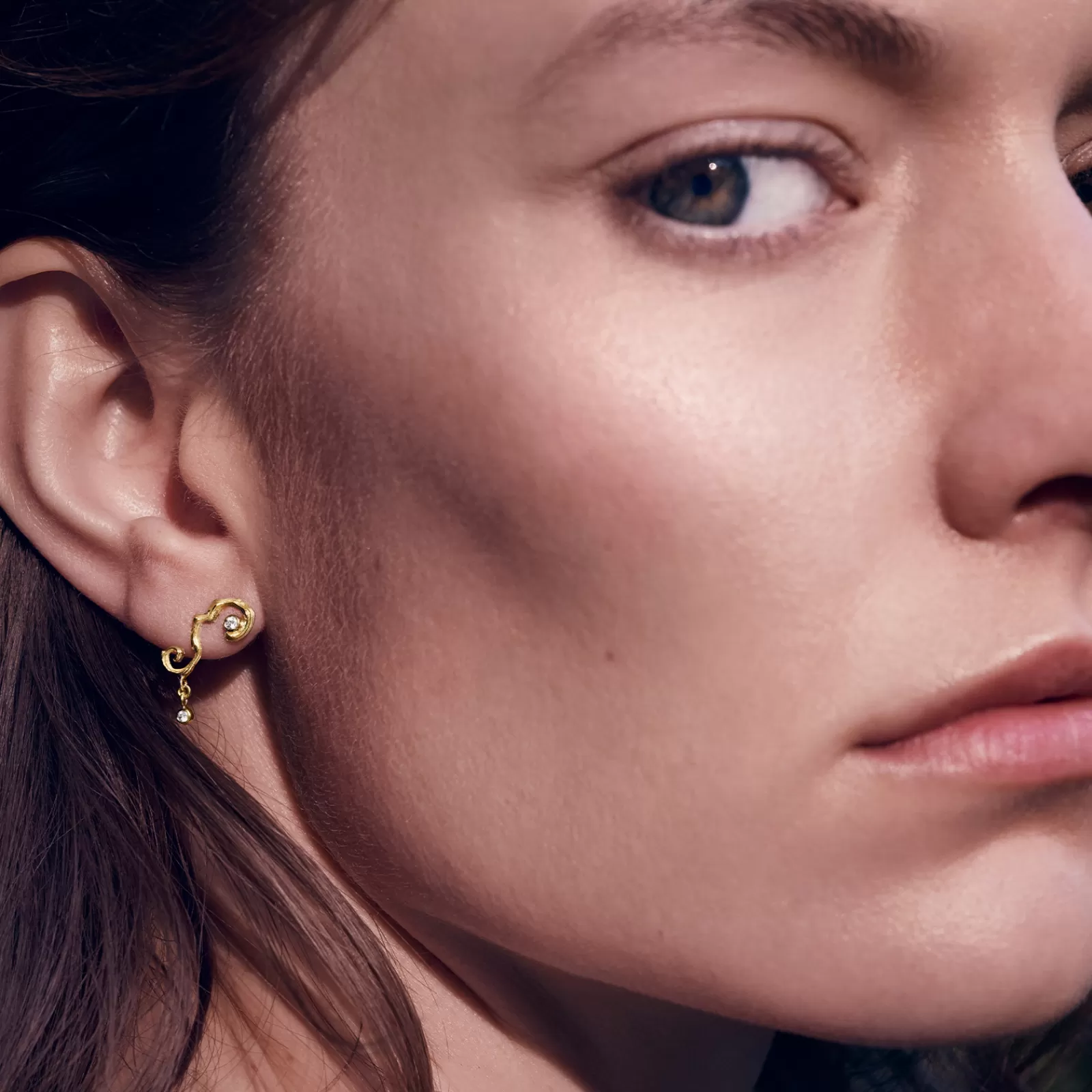 Maanesten Olive Øreringe