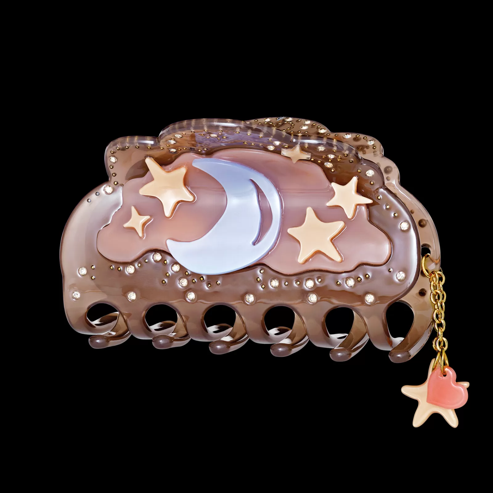 Maanesten Selenite Hårklemme Nutmeg