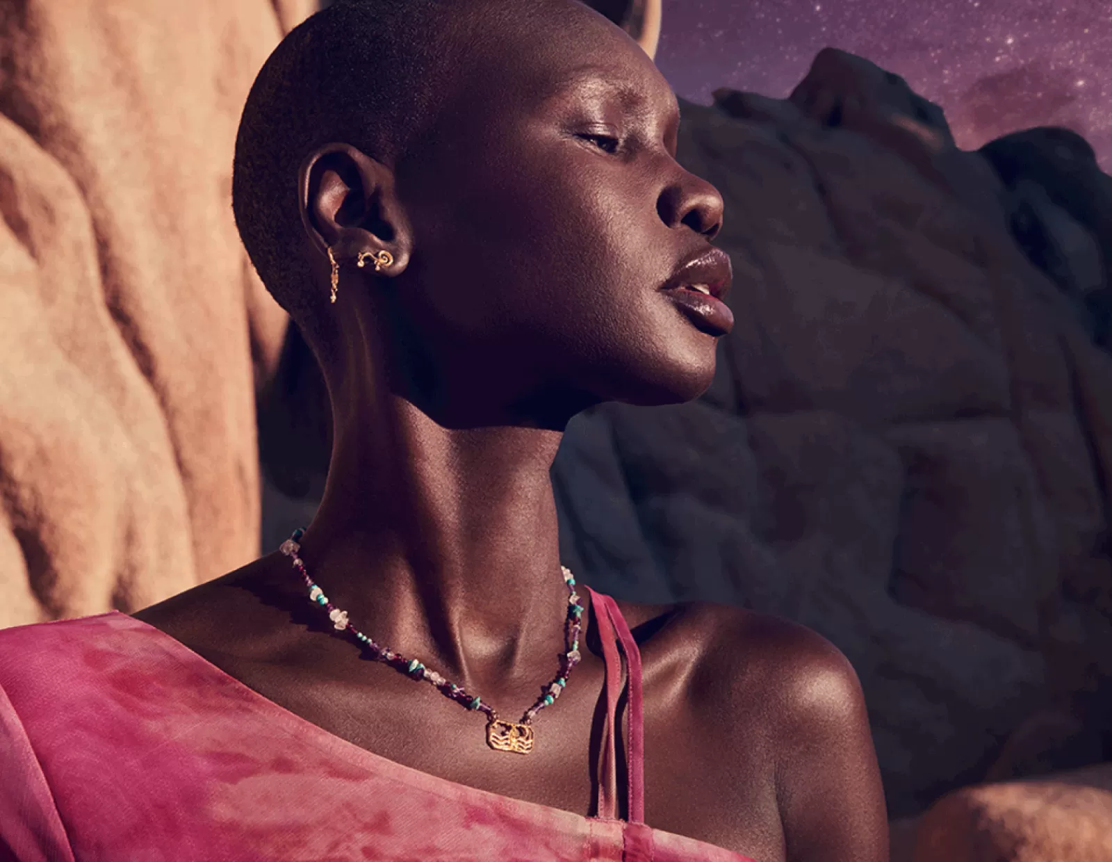 Maanesten Zodiac Earth Capricorn Halskæde